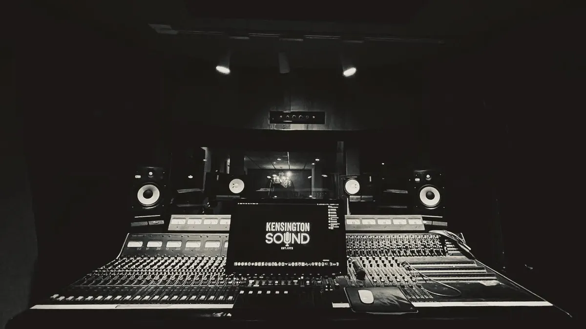 Professional recording studio console at Kensington Sound Toronto