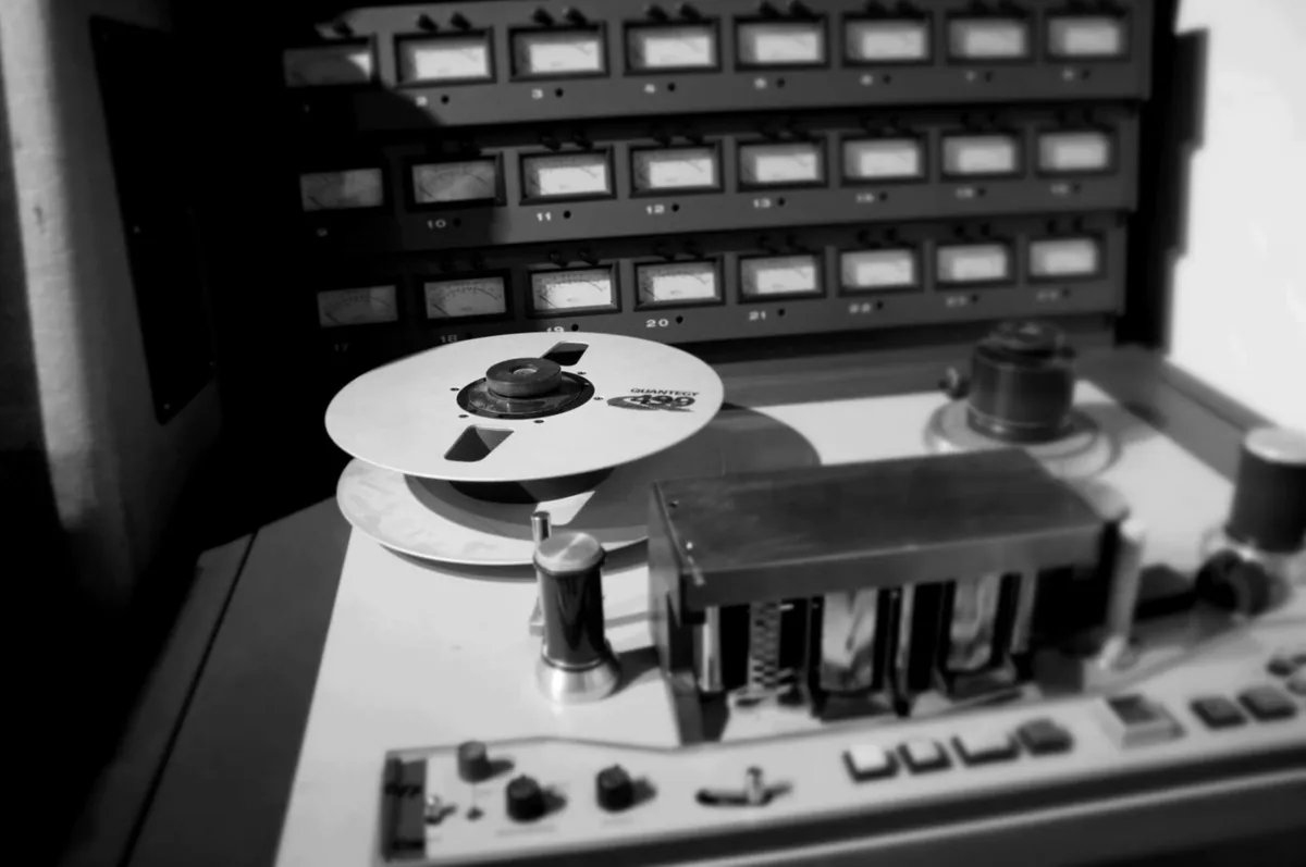 Professional reel-to-reel tape machine at Kensington Sound